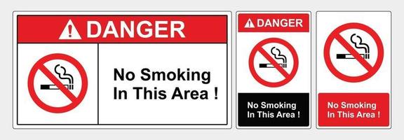 Safety sign no smoking