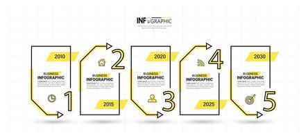 Timeline infographics design template vector