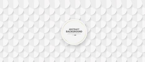 White abstract background in 3d paper style. vector