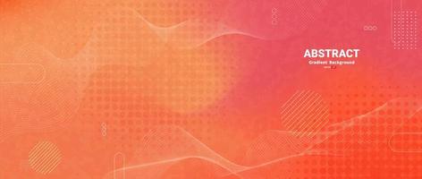 Modern abstract background with wavy shapes and halftone. vector