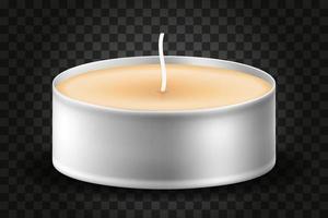 wax candle vector illustration isolated on transparent background