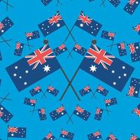 Vector Illustration of Pattern Australia Flags