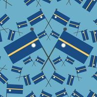 Vector Illustration of Pattern Nauru Flags