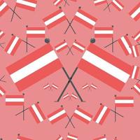 Vector Illustration of Pattern Austria Flags