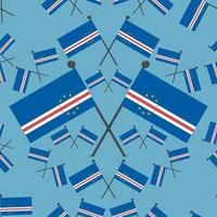 Vector Illustration of Pattern Cape Verde Flags