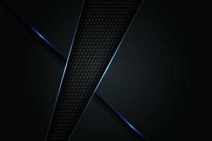 Abstract Modern Banner Futuristic Technology Blue Glow in Dark Background vector