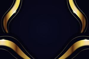 Luxury Modern Elegant Shiny Gold with Navy Background vector
