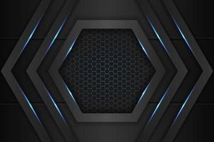 Modern Futuristic Technology Geometric Elegant Blue in Grey Background vector