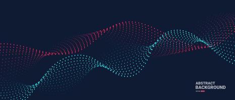 Abstract background with dynamic waves. vector