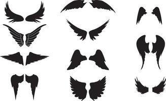 wings Modern blank design set vector