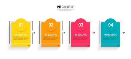 Infographic design business template vector