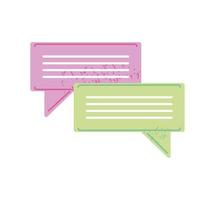 talk bubble message vector