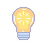 light bulb bright vector