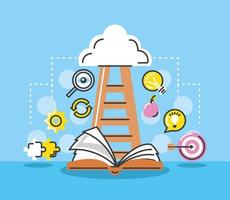knowledge and imagination vector