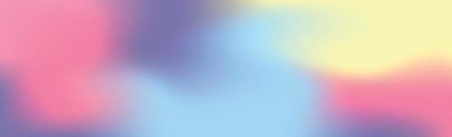 Blurred large panoramic summer background multicolored gradient vector