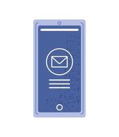 smartphone email message vector