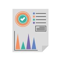 statistic infographic report vector