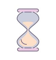 hourglass clock icon vector