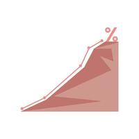 gráfico de crecimiento empresarial vector