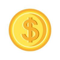 dollar coin money vector