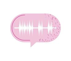 recorded voice message vector