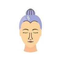 female head front view vector