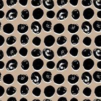 Simple seamless vector pattern of dots, strokes, spots, strokes. Hand drawn illustration, dry brush. Scandinavian style, wallpaper, fabric, textile design, wrapping paper