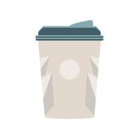 disposable coffee cup vector