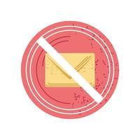 caution message flat icon vector