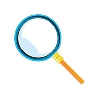 magnifying glass research vector