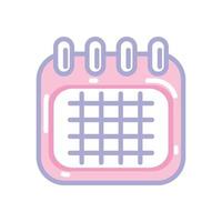 calendar reminder plan vector