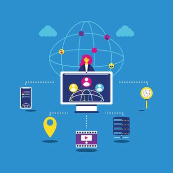 computer network communications vector