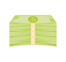 stack of banknotes vector