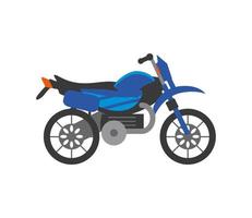 blue motorbike transport vector