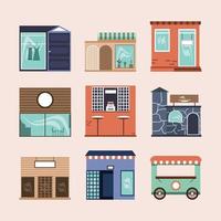 set of small business vector