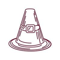 pilgrim hat traditional vector