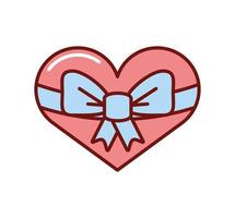 wrapped heart love vector
