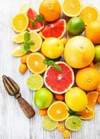 Fresh citrus fruits photo