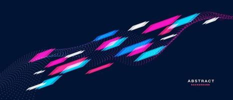 Abstract sport background with dynamic particle. vector