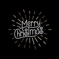 Merry Christmas Lettering vector