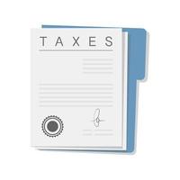 taxes form icon vector