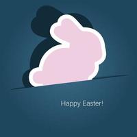 Happy Easter greeting card background vector