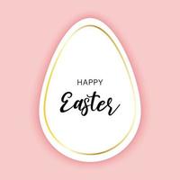 Happy Easter greeting card background vector