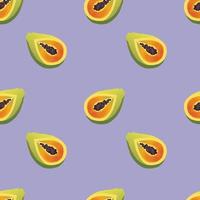 coloridas frutas tropicales mangos sin costura vector