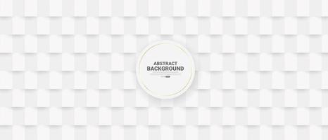 White abstract background in 3d paper style. vector