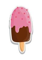 ice cream sticker vector