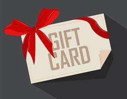 tarjeta de regalo, comercial vector