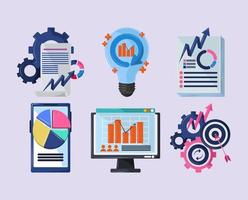 analytics development business vector