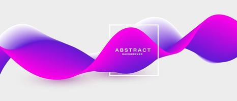 Dynamic colorful fluid wave background vector