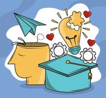 life skills cognitive and intelligence vector